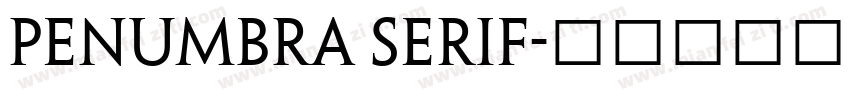 Penumbra Serif字体转换